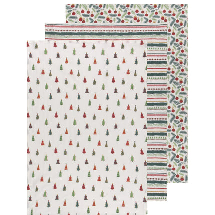 Now Designs Holiday Bakers Floursack Towel Set/ 3