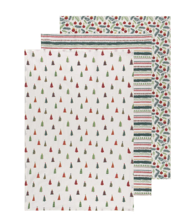 Now Designs Holiday Bakers Floursack Towel Set/ 3