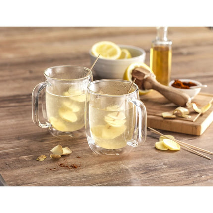 Double Walled 12 oz Coffee Mugs Set Of 4