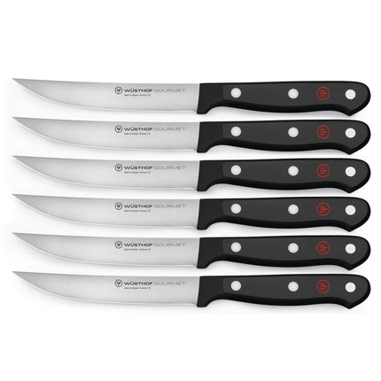 Gourmet Steak Knife Set 6 Pc