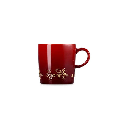 London Mug - Christmas Holly Edition - Cerise