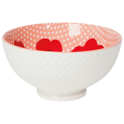 Stamped Bowl Medium Poppy IA