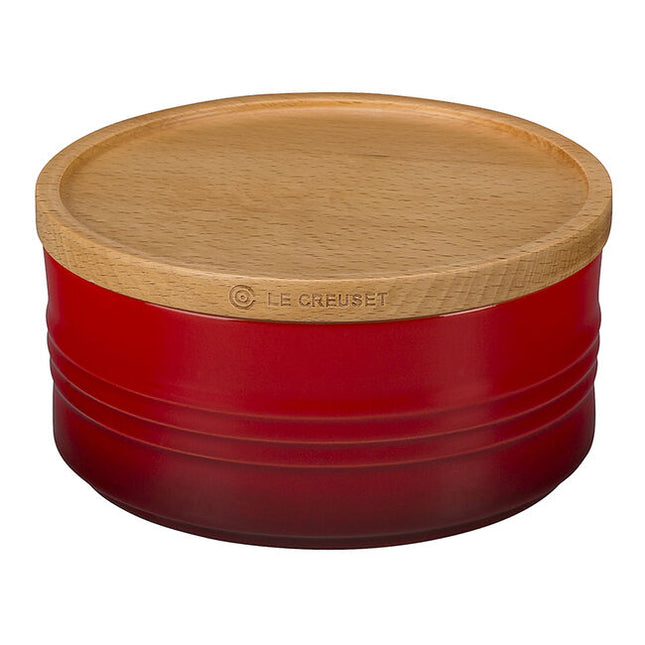 Canister w/ Wood Lid 23 Oz