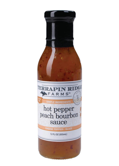 Hot Pepper Peach Bourbon Sauce