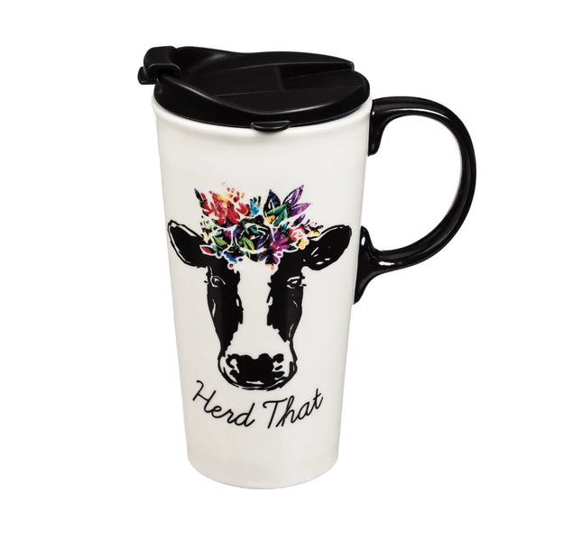 Ceramic Travel Cup 17oz Herd That