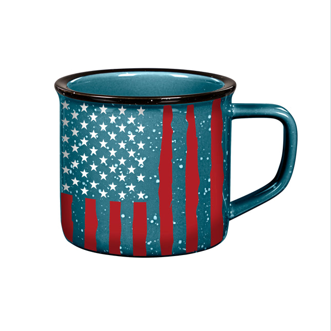 American Flag Ceramic Cozy C 15oz