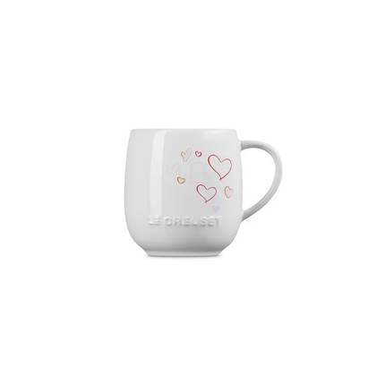 Heritage Mug 13 oz Mon Coeur Hearts White DC