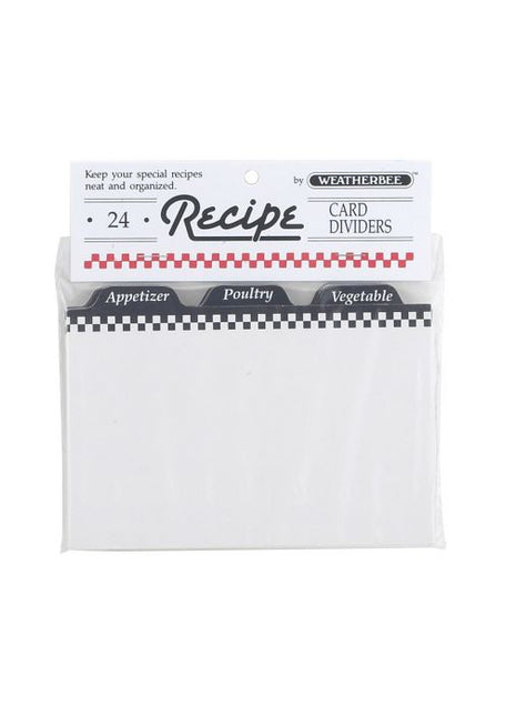 Recipe Dividers 4x6