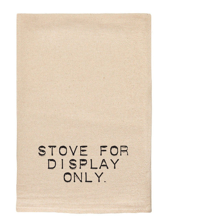 Natural Tea Towel Plain Funny Display Only IA