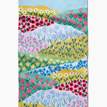 Geometry Tea Towel Spring Fields
