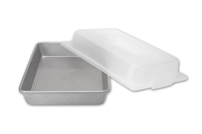 Rectangular Cake Pan With Lid 13x9