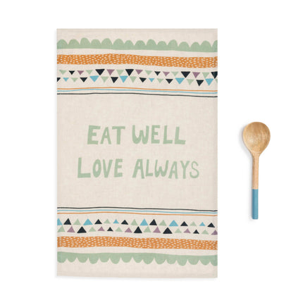 Towel & Utensil Set Eat Well IA