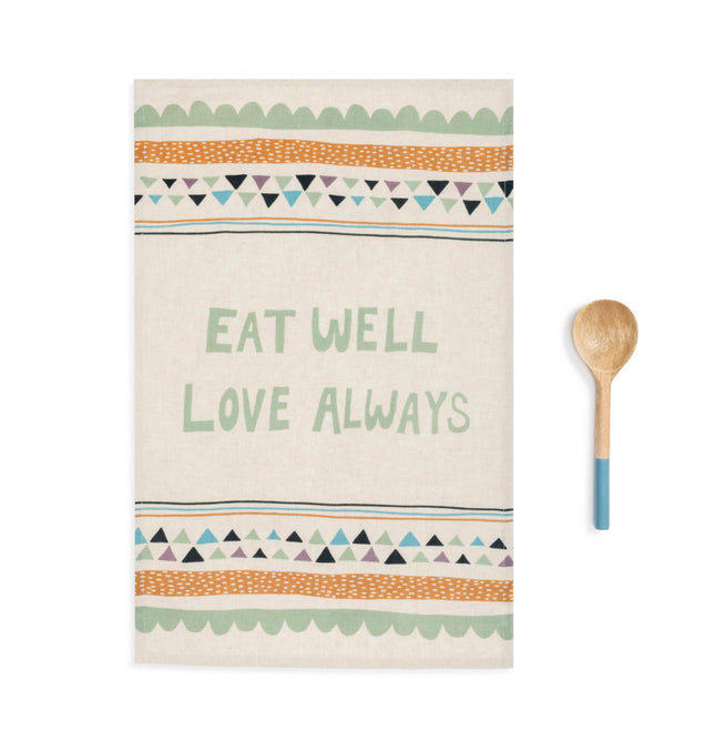 Towel & Utensil Set Eat Well IA