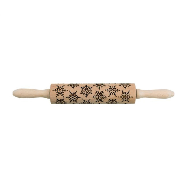 Snowflake Embossed Rolling Pin
