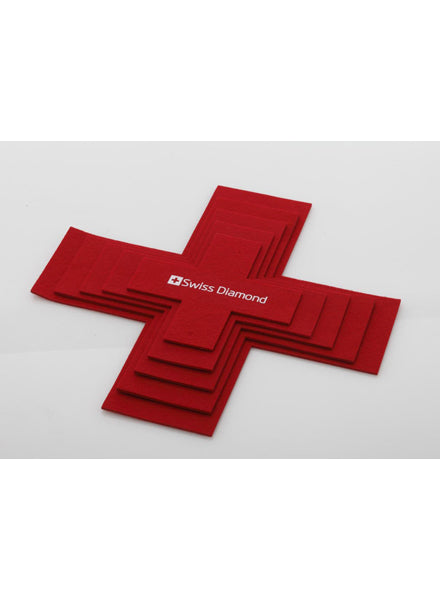 Felt Pan Protectors Red