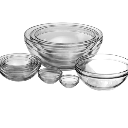 Glass Mixing Bowl Set 10 Pc