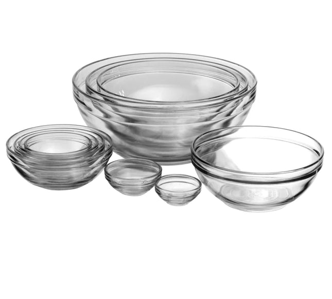 Glass Mixing Bowl Set 10 Pc