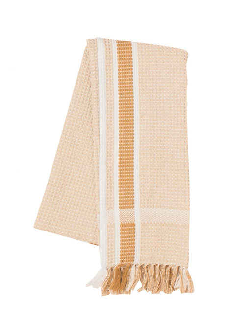 Heirloom Soft Waffle Dishtowel Ochre