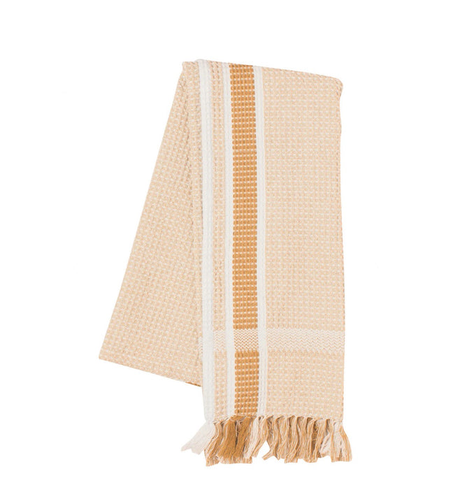 Heirloom Soft Waffle Dishtowel Ochre