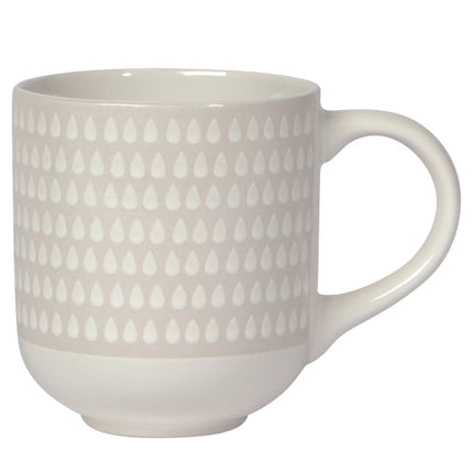 Heirloom Cloudburst Mug 14 oz Stoneware White IA