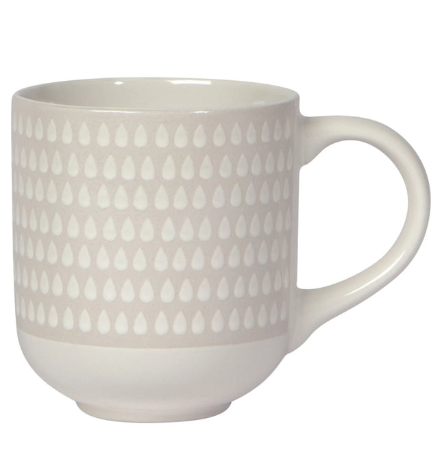 Heirloom Cloudburst Mug 14 oz Stoneware White IA
