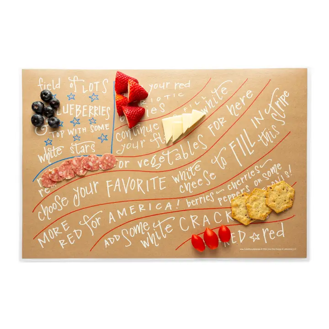 Charcuterie Cheat Sheet Flag