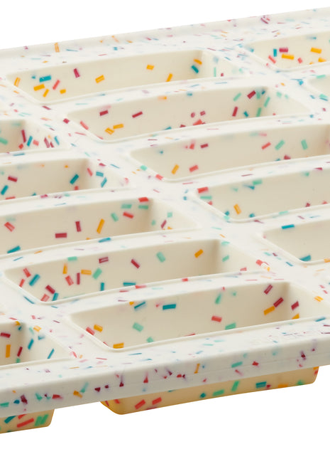 White Confetti 24 Bar Cake Pan