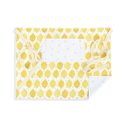 Absorbent Half Apron Lemons
