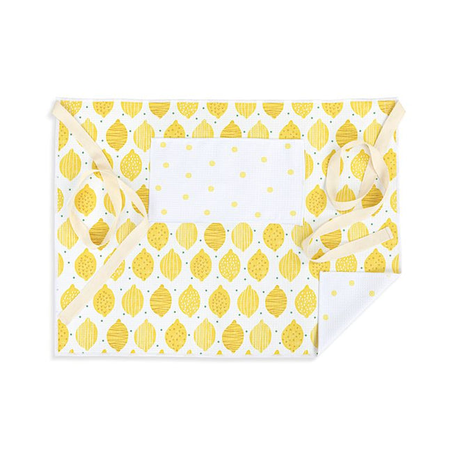 Absorbent Half Apron Lemons
