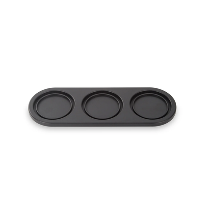Trio Black Rounded Tray 3 Pods