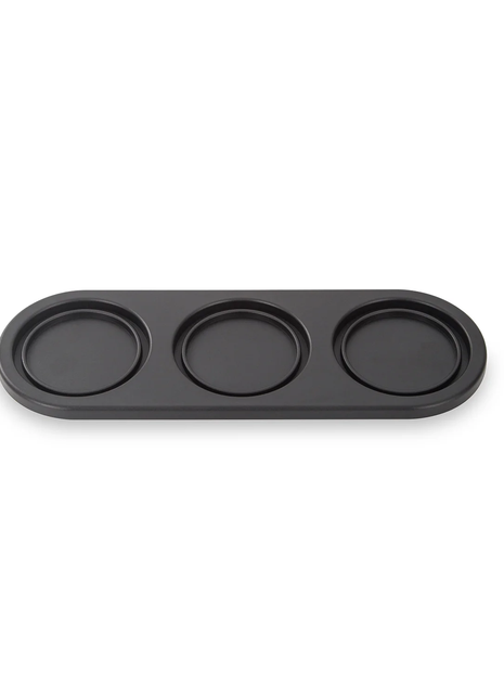 Trio Black Rounded Tray 3 Pods