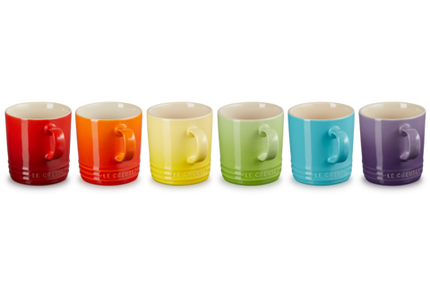 London Mugs Set of 6 Multi 12 Oz