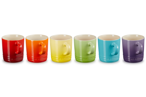 London Mugs Set of 6 Multi 12 Oz