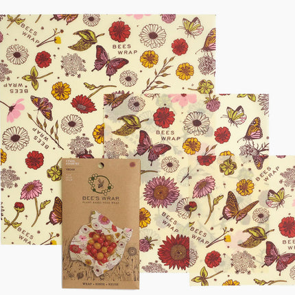 Bee's Wrap Assorted 3 Pk Meadow Magic