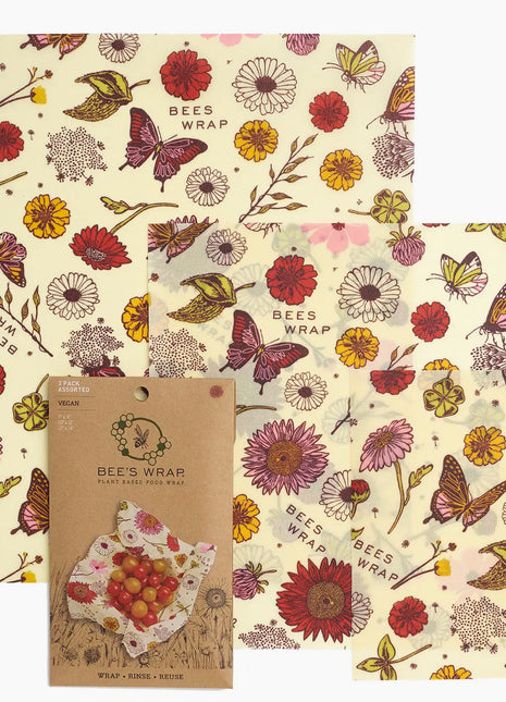 Bee's Wrap Assorted 3 Pk Meadow Magic