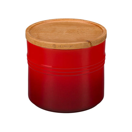 Canister w/Wood Lid 1.5 qt