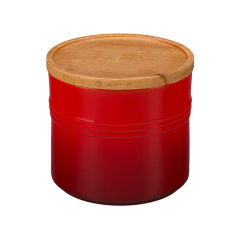 Canister w/ Wood Lid 1.5 Qt