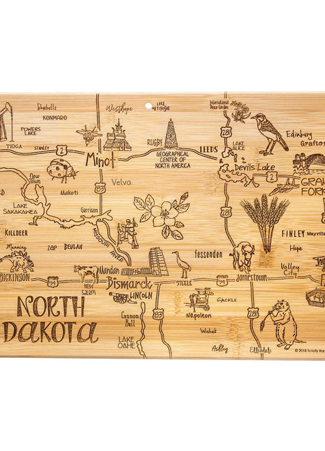 Destination North Dakota Cutting Board