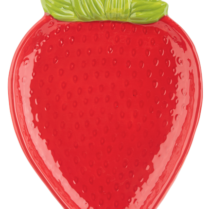 Strawberry Plate - Bright Red