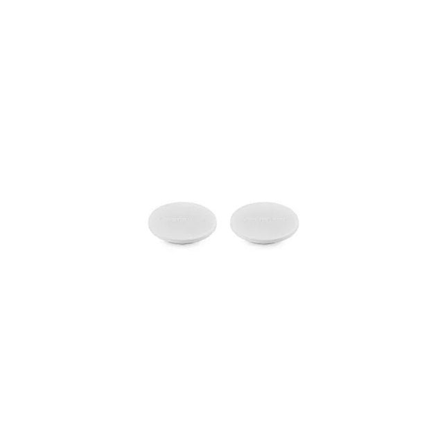 Mill Caps Set of 2 White