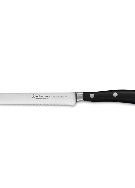 Wusthof Ikon Serrated Utility Knife 5 in