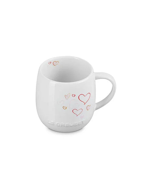 Heritage Mug 13 oz Mon Coeur Hearts White