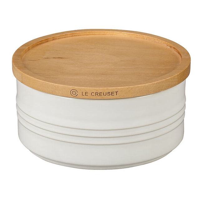 Canister w/ Wood Lid 23 Oz