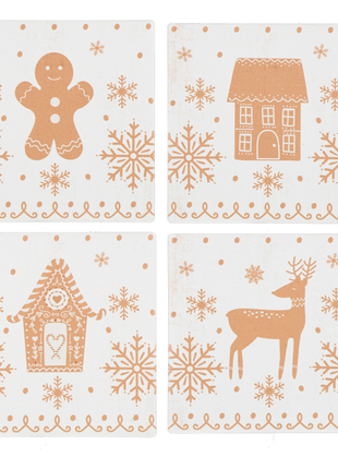 Gingerbread Coaster Set (4 pc. set)