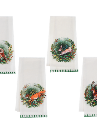 Woodland Animal Tea Towel