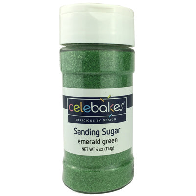 Celebakes Sanding Sugar 4oz Emerald Green