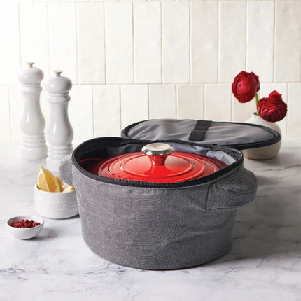 Round Dutch Oven Tote Bag Noir