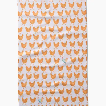 Geometry Tea Towel Spring Chicks