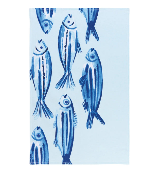 Printed Terry Dishtowel Aveiro Fish