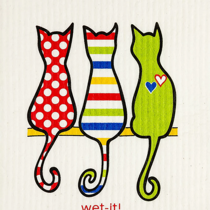 Swedish Dish Cloth Cat Lover